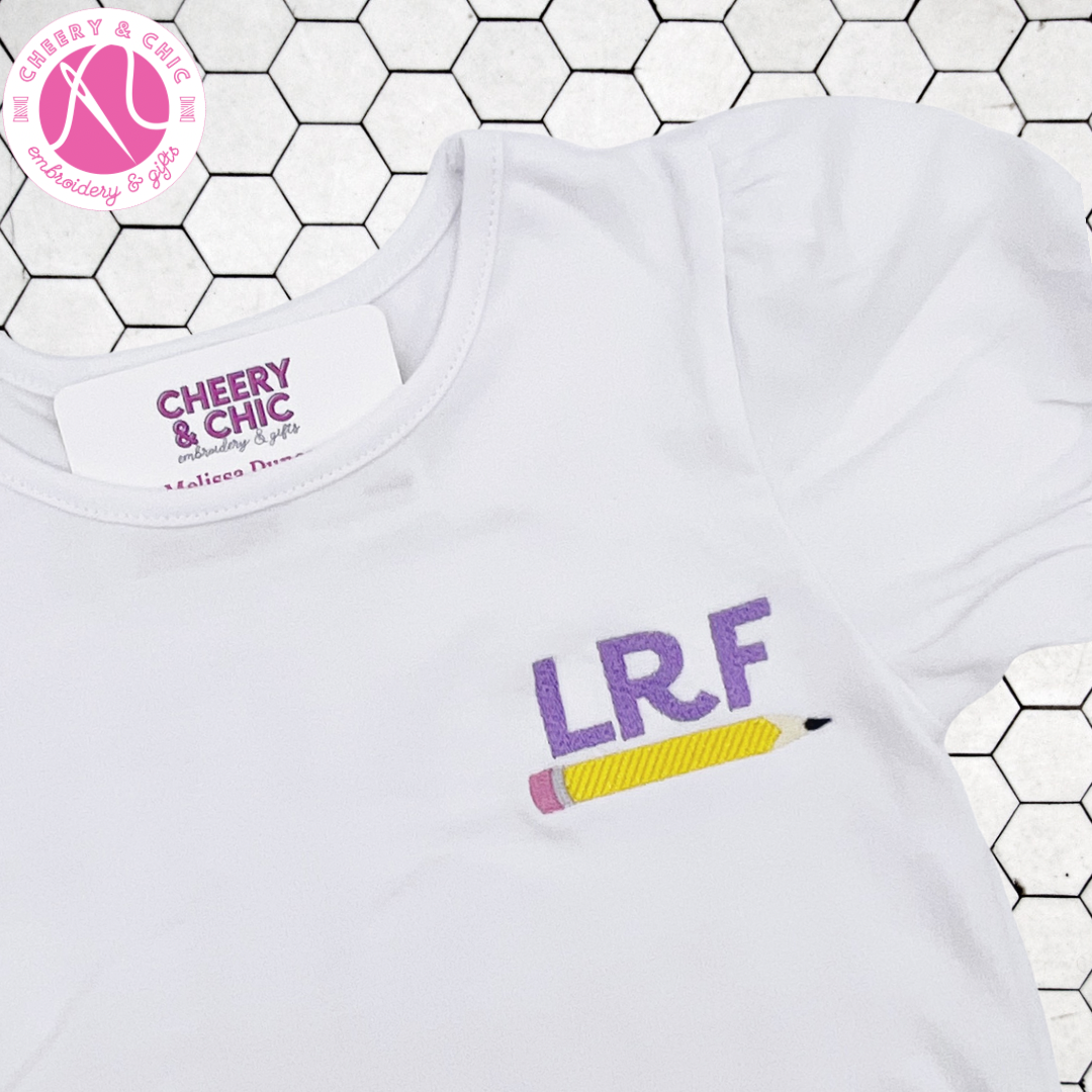 Pencil Left Chest Monogrammed Shirt | Back to School
