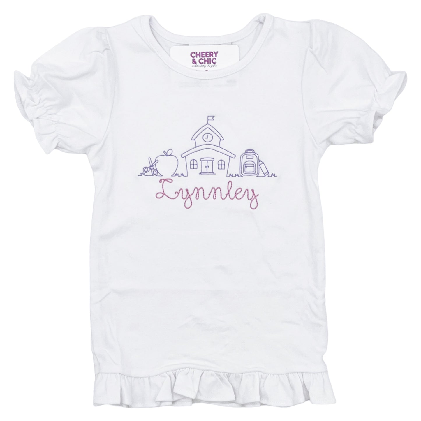 School on the Horizon Monogrammed Shirt | Back to School