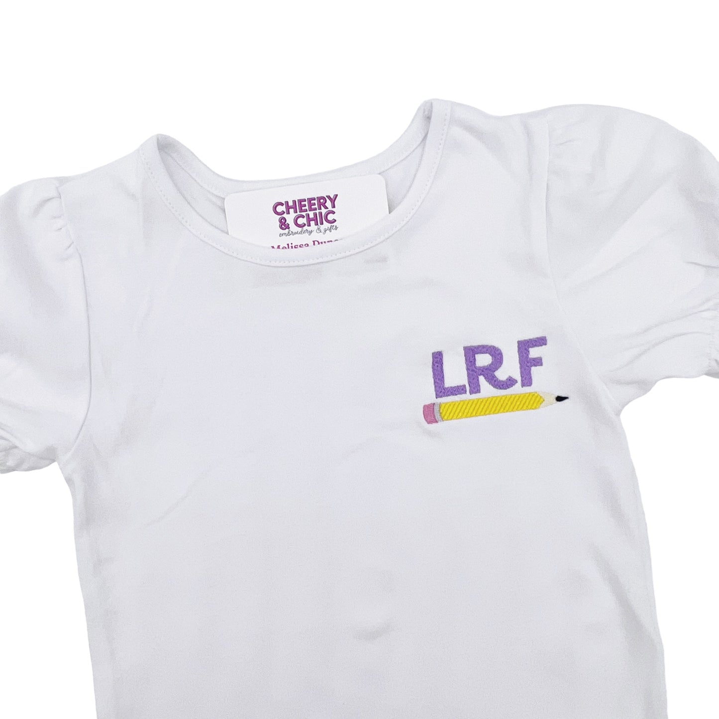 Pencil Left Chest Monogrammed Shirt | Back to School