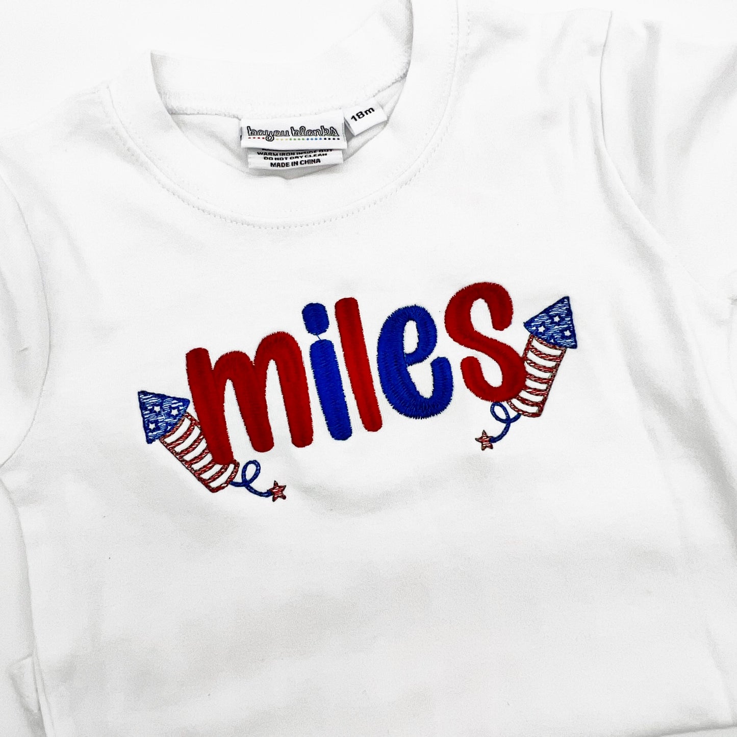 Monogrammed Double Firecracker Shirt