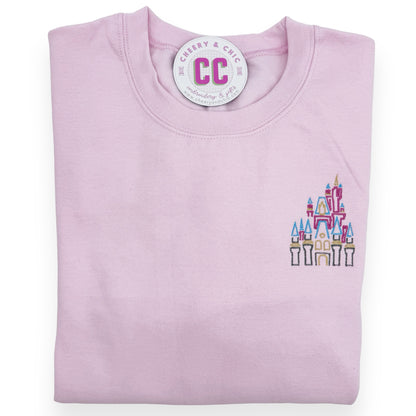 Embroidered Princess Castle Sweatshirt