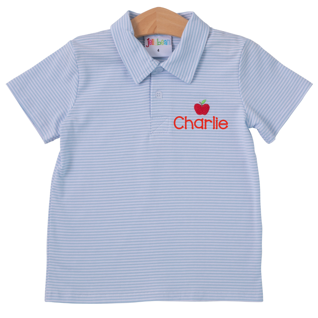 Pre-Order: Monogrammed Apple Polo Shirt