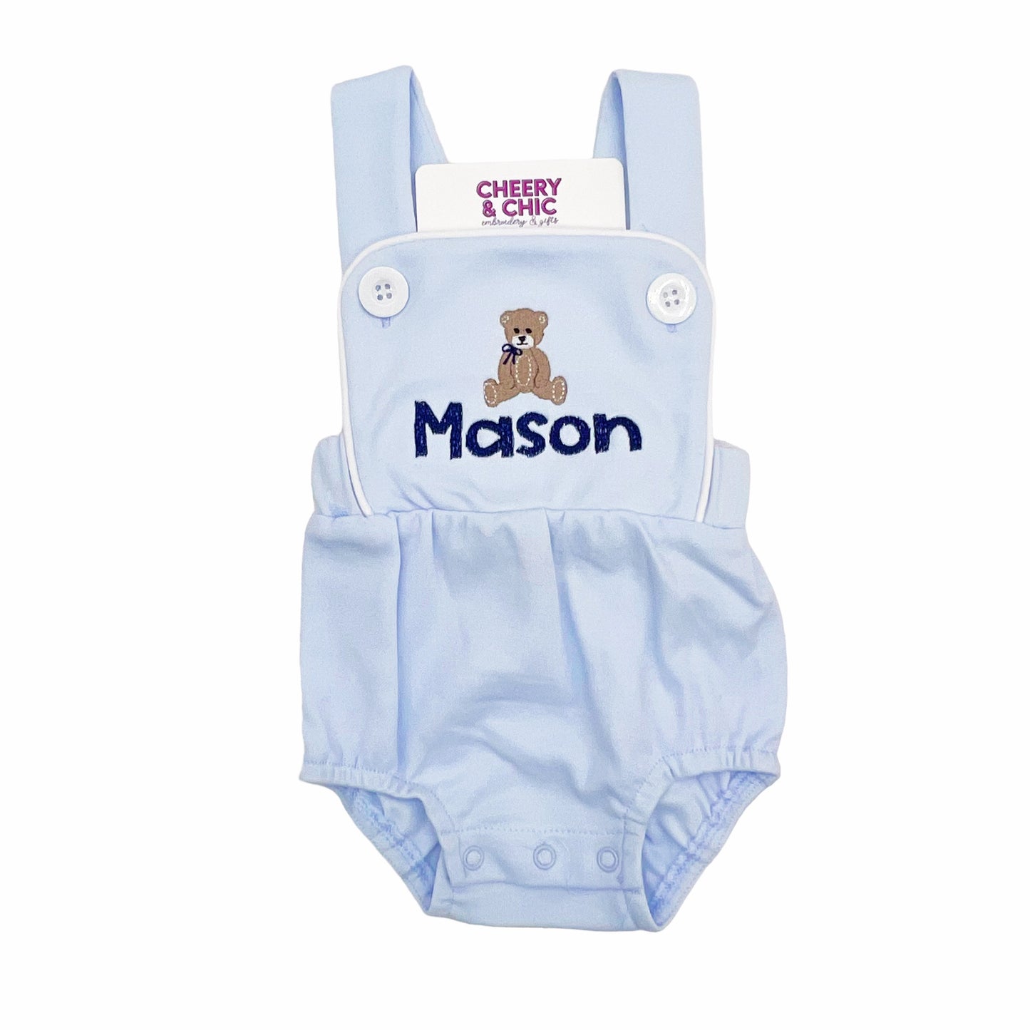 Teddy Bear Baby Boy Romper